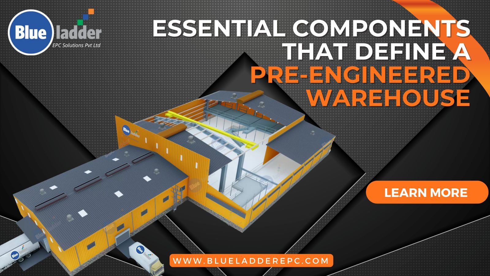 Build your pre engineered building with a modern Roof System, with Blueladder where strength meets style seamlessly.