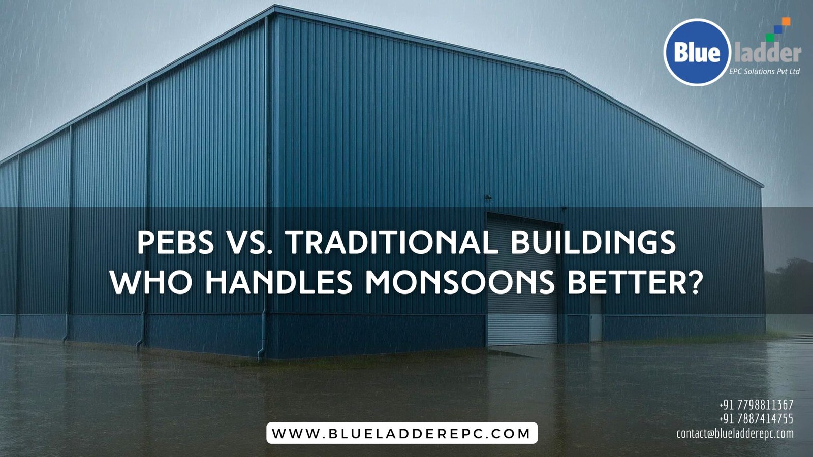 Industrial PEBs in monsoon conditions provide durable, weather-resistant construction with proper drainage and corrosion protection for warehouses and factories.